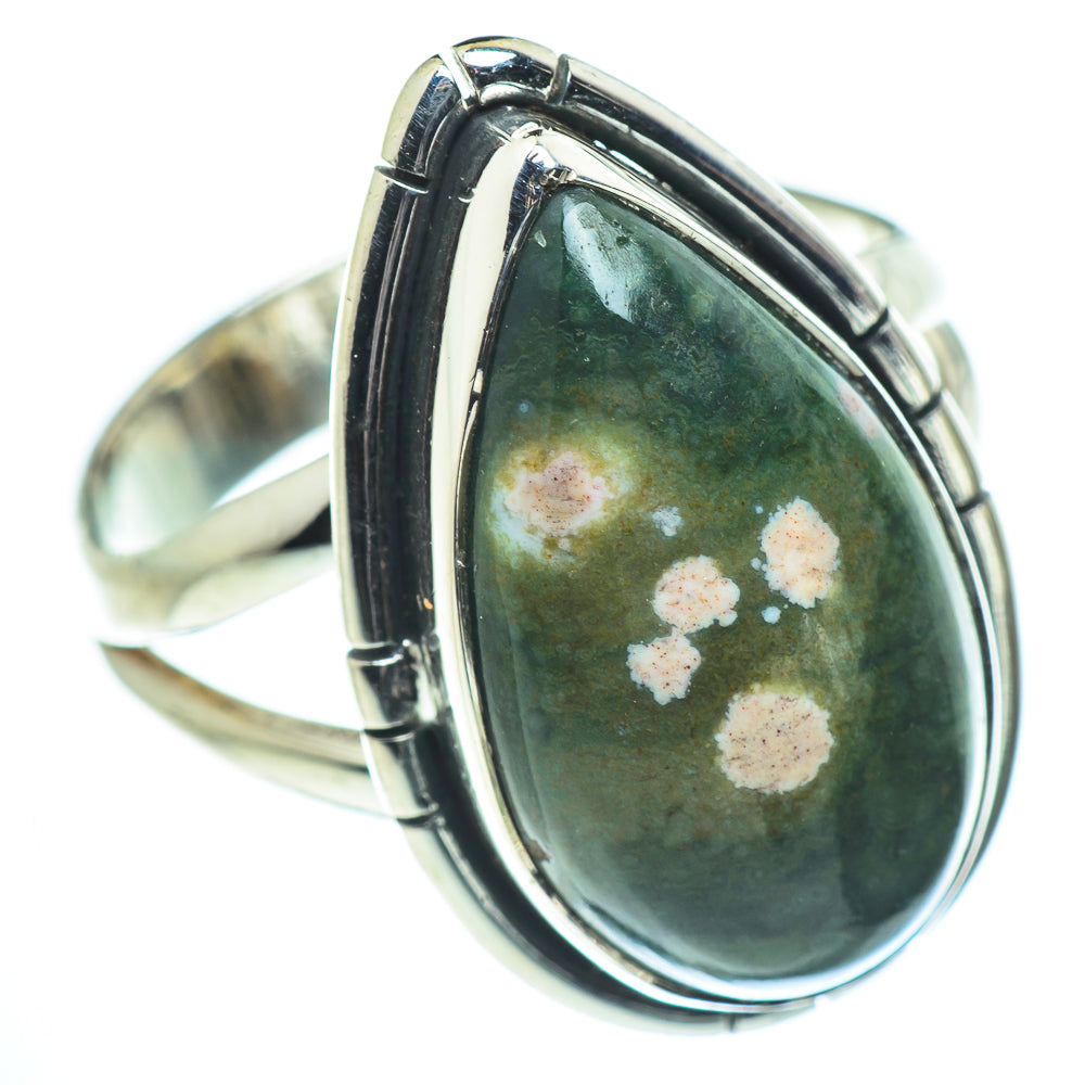 Ocean Jasper Rings handcrafted by Ana Silver Co - RING55614