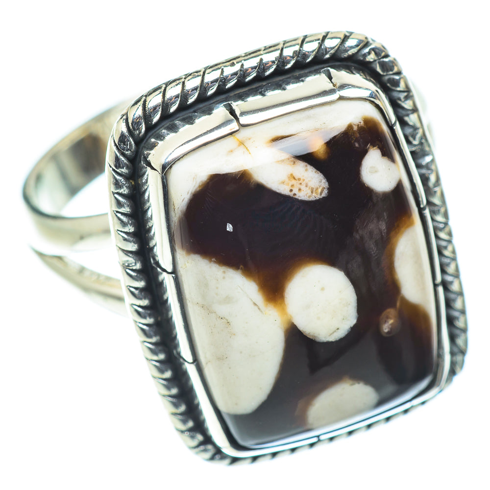 Peanut Wood Jasper Rings handcrafted by Ana Silver Co - RING55666