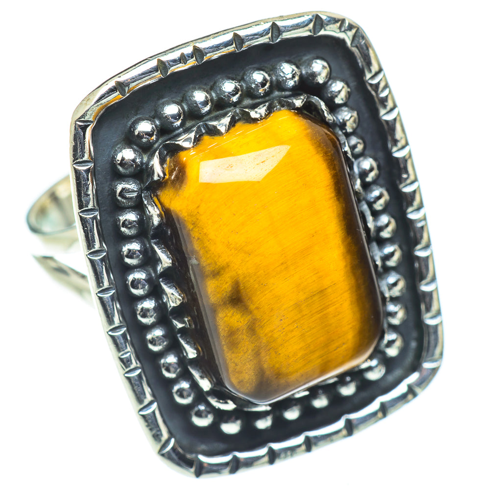 Tiger Eye Rings handcrafted by Ana Silver Co - RING55668
