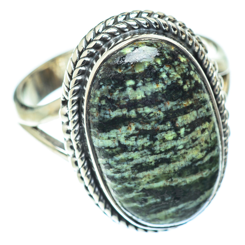 Lizard Jasper Rings handcrafted by Ana Silver Co - RING55701