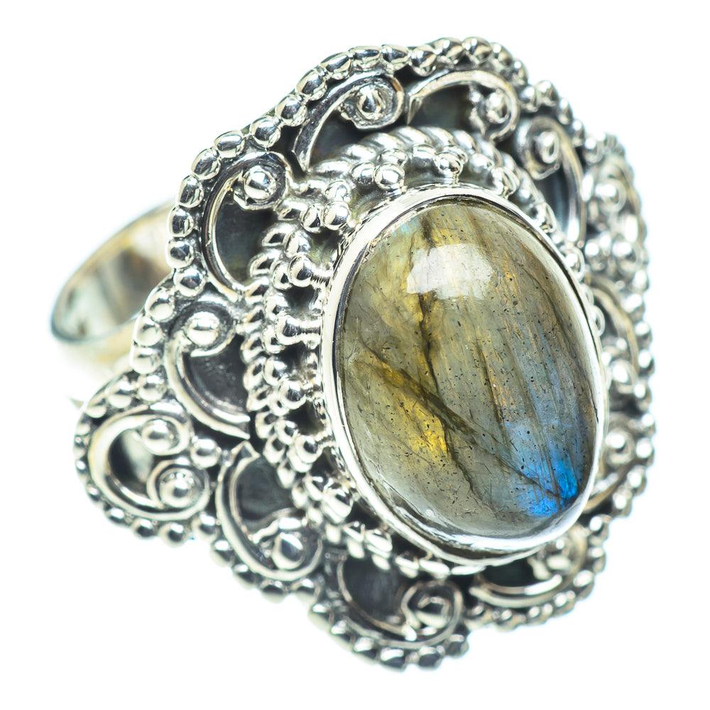 Labradorite Rings handcrafted by Ana Silver Co - RING55757