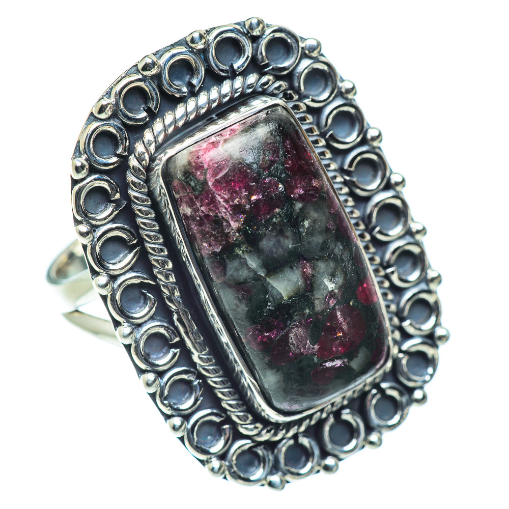 Russian Eudialyte Rings handcrafted by Ana Silver Co - RING55830