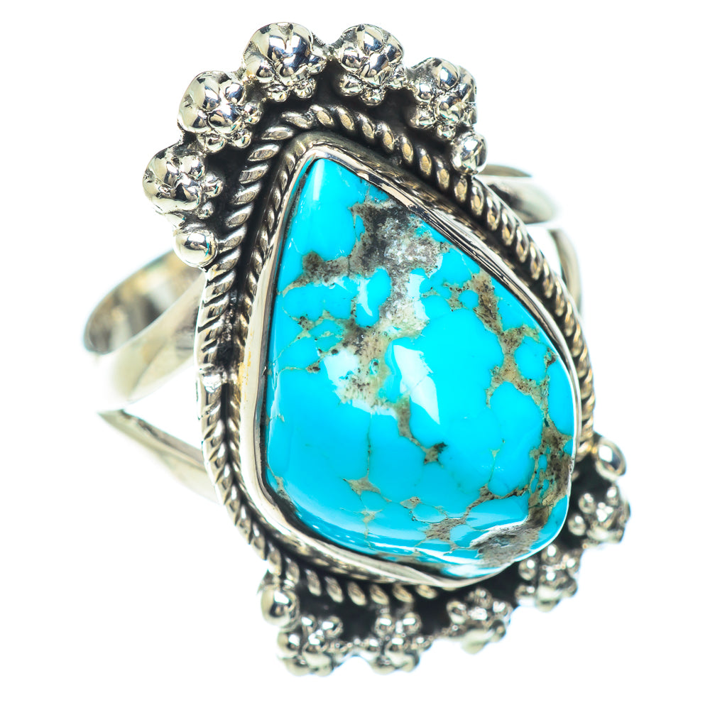 Tibetan Turquoise Rings handcrafted by Ana Silver Co - RING55836