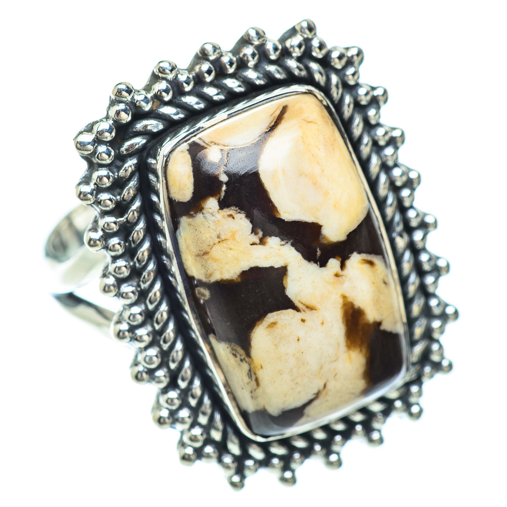 Peanut Wood Jasper Rings handcrafted by Ana Silver Co - RING55886