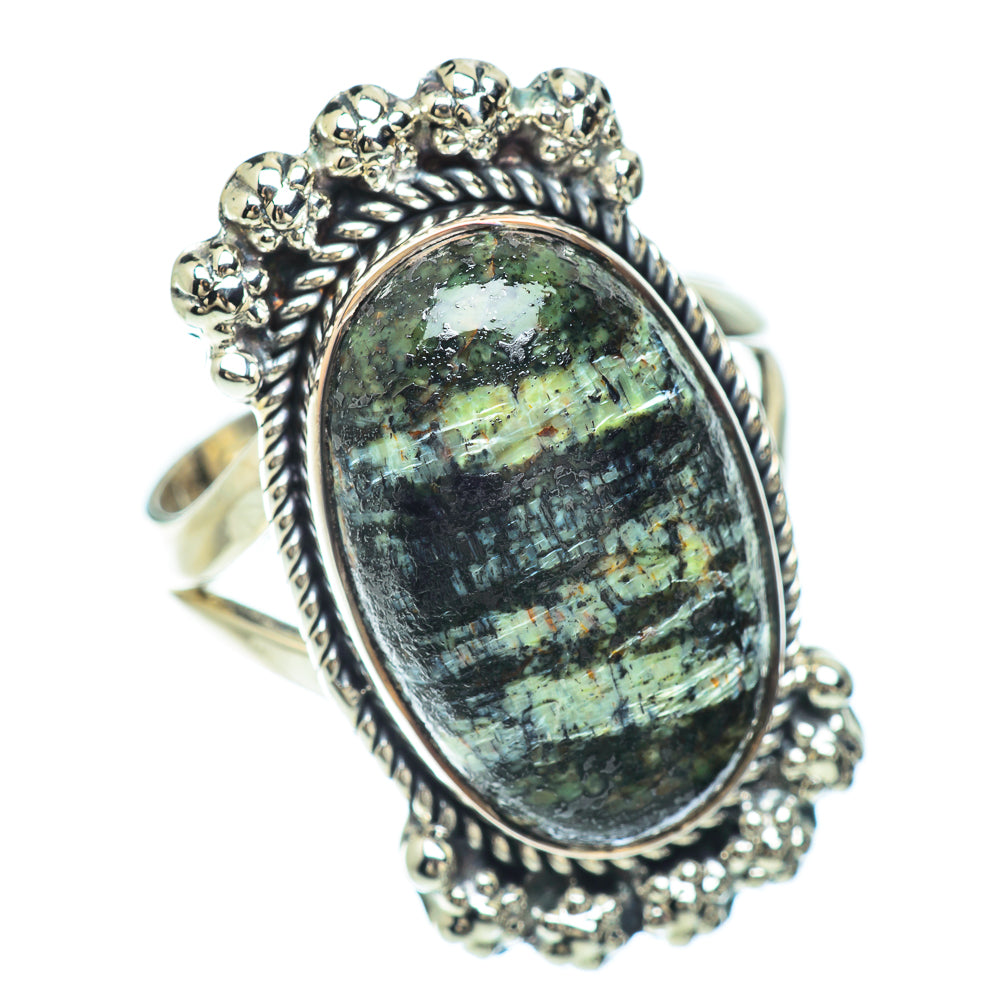 Lizard Jasper Rings handcrafted by Ana Silver Co - RING56003