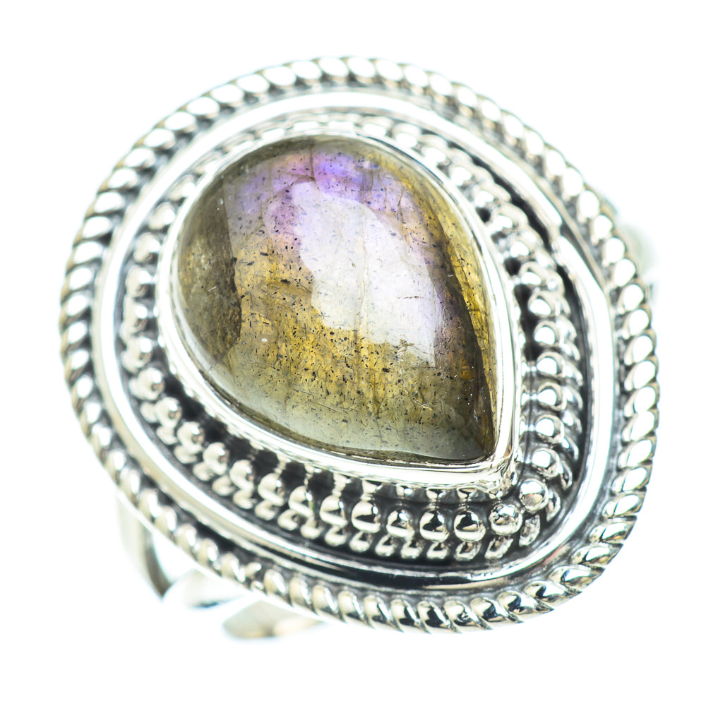 Labradorite Rings handcrafted by Ana Silver Co - RING56072 - Photo 2