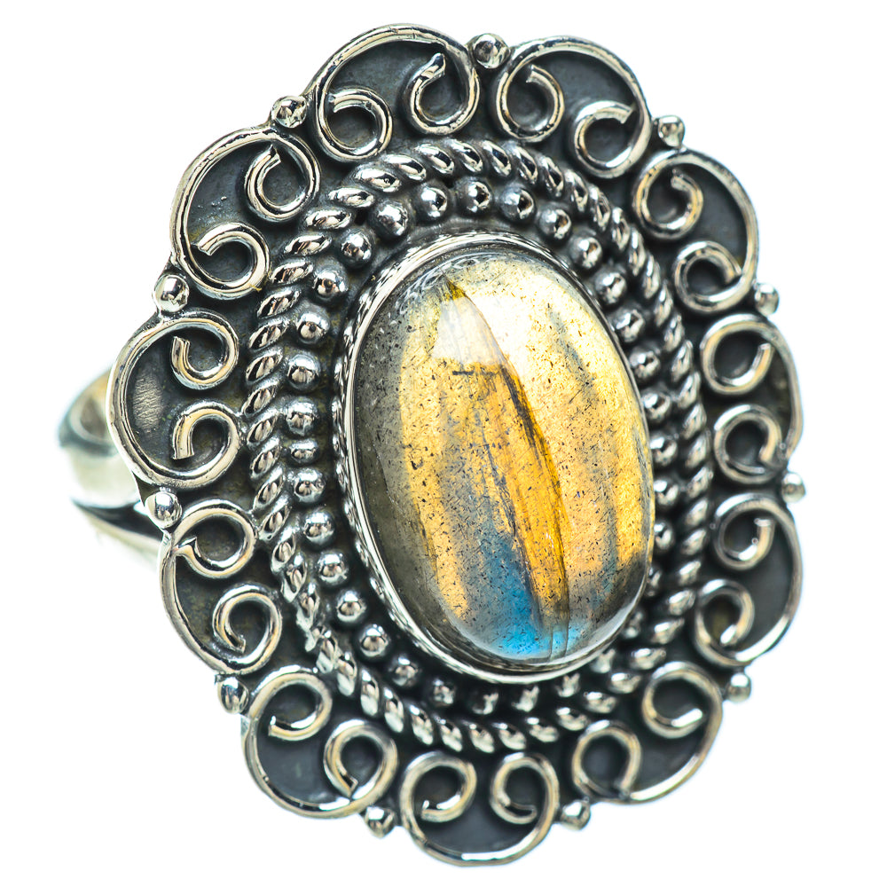 Labradorite Rings handcrafted by Ana Silver Co - RING56081