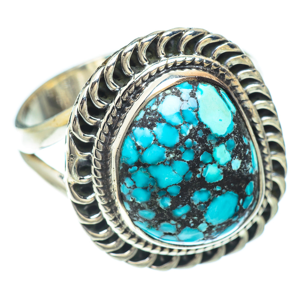 Tibetan Turquoise Rings handcrafted by Ana Silver Co - RING56269