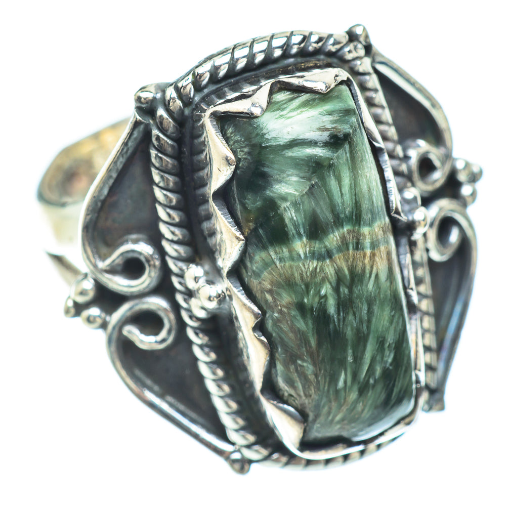 Seraphinite Rings handcrafted by Ana Silver Co - RING56308