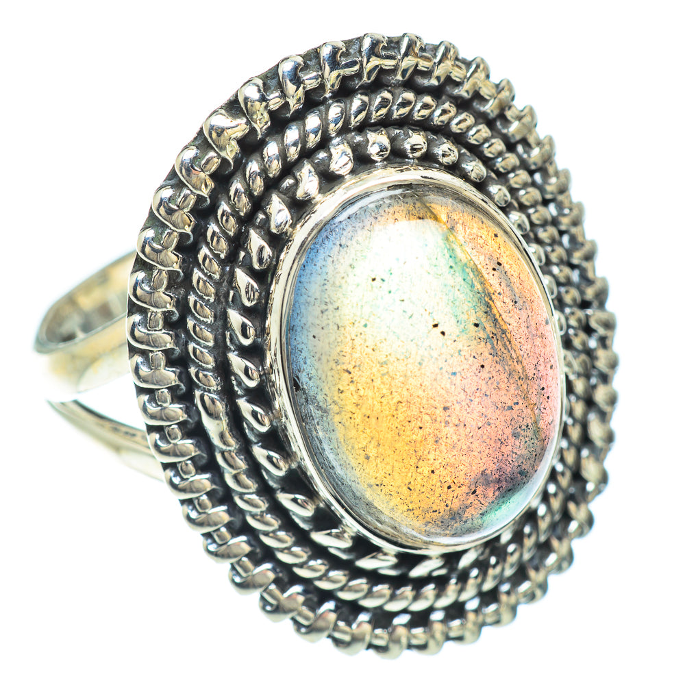 Labradorite Rings handcrafted by Ana Silver Co - RING56340