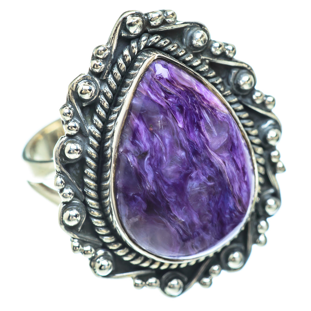 Charoite Rings handcrafted by Ana Silver Co - RING56376