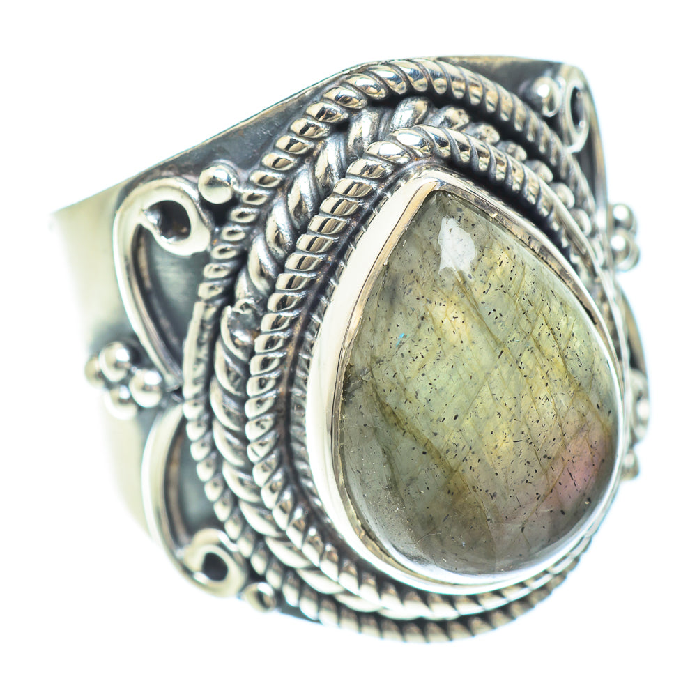 Labradorite Rings handcrafted by Ana Silver Co - RING56402