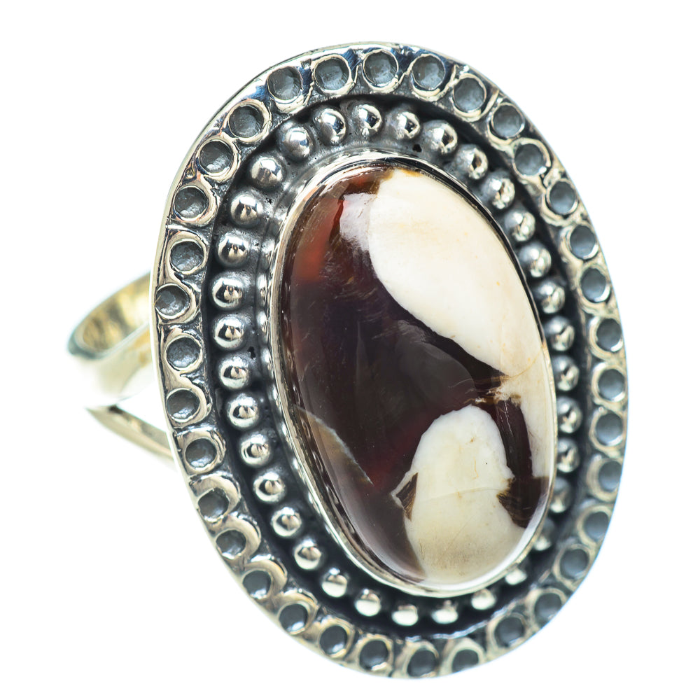 Peanut Wood Jasper Rings handcrafted by Ana Silver Co - RING56422 - Photo 2