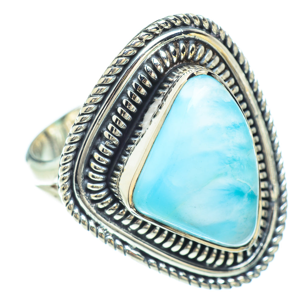 Larimar Rings handcrafted by Ana Silver Co - RING56509