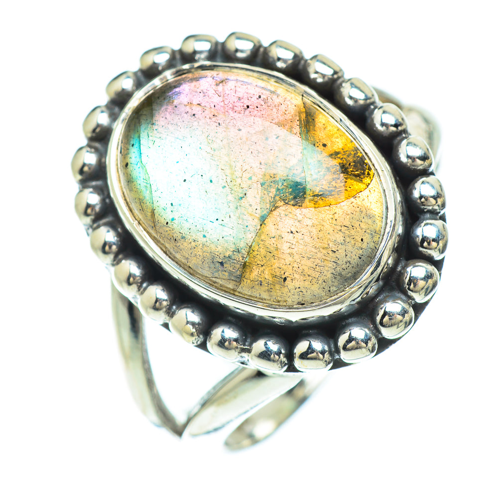 Labradorite Rings handcrafted by Ana Silver Co - RING56514