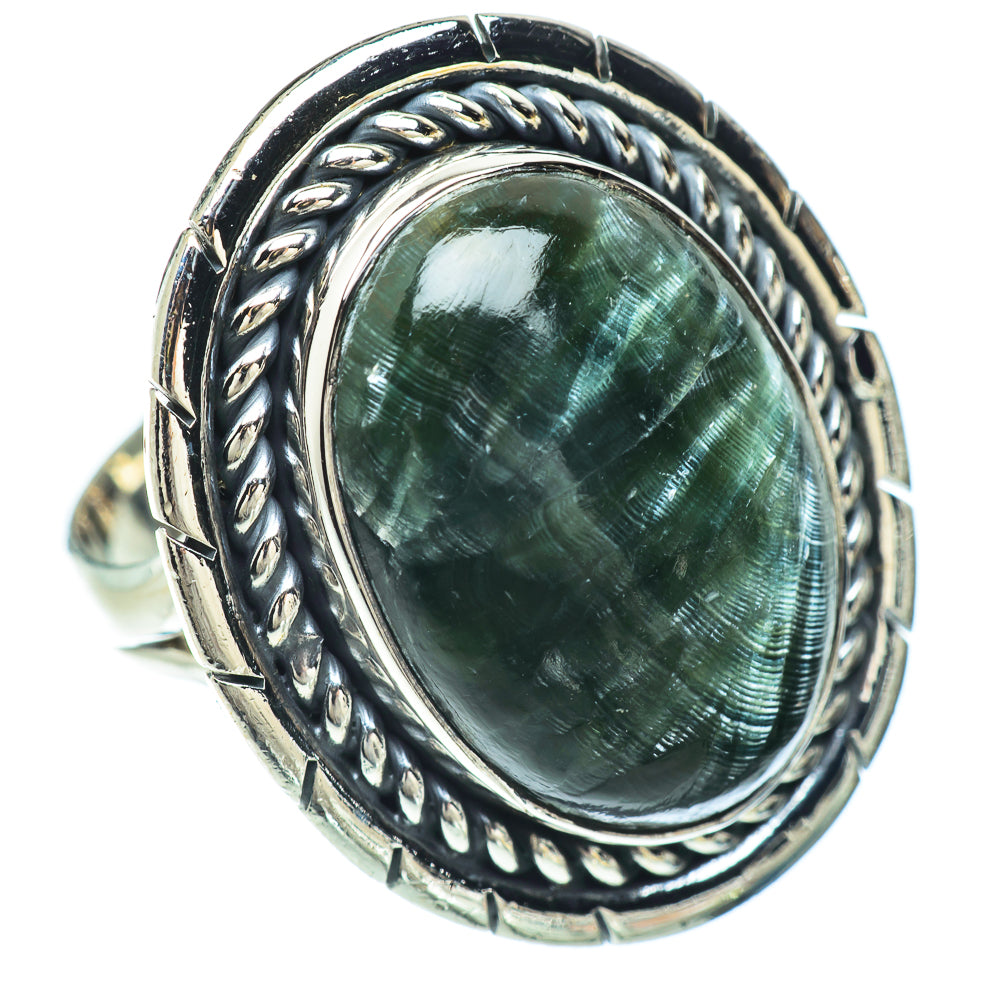 Seraphinite Rings handcrafted by Ana Silver Co - RING56567