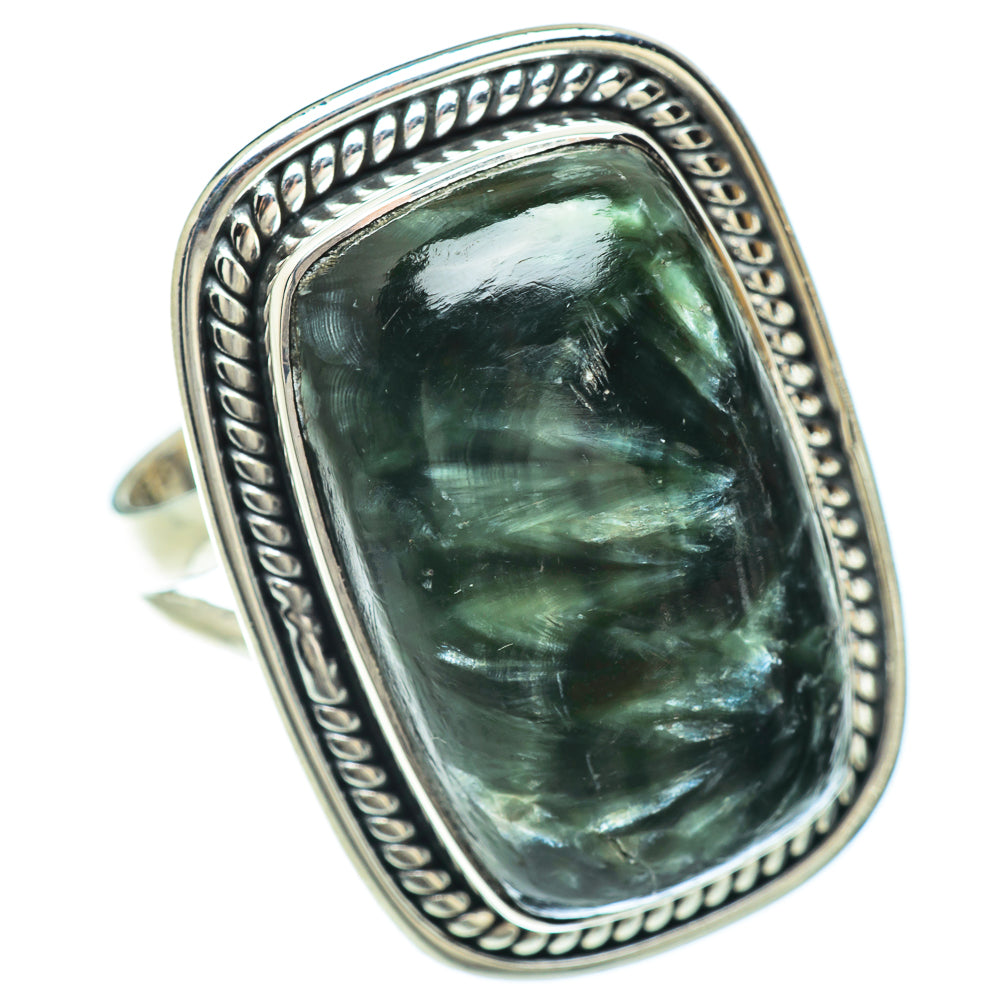 Seraphinite Rings handcrafted by Ana Silver Co - RING56625