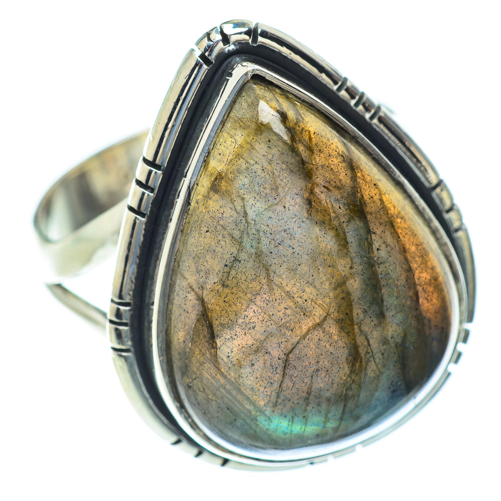 Labradorite Rings handcrafted by Ana Silver Co - RING56637