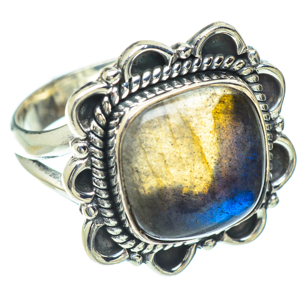 Labradorite Rings handcrafted by Ana Silver Co - RING56709