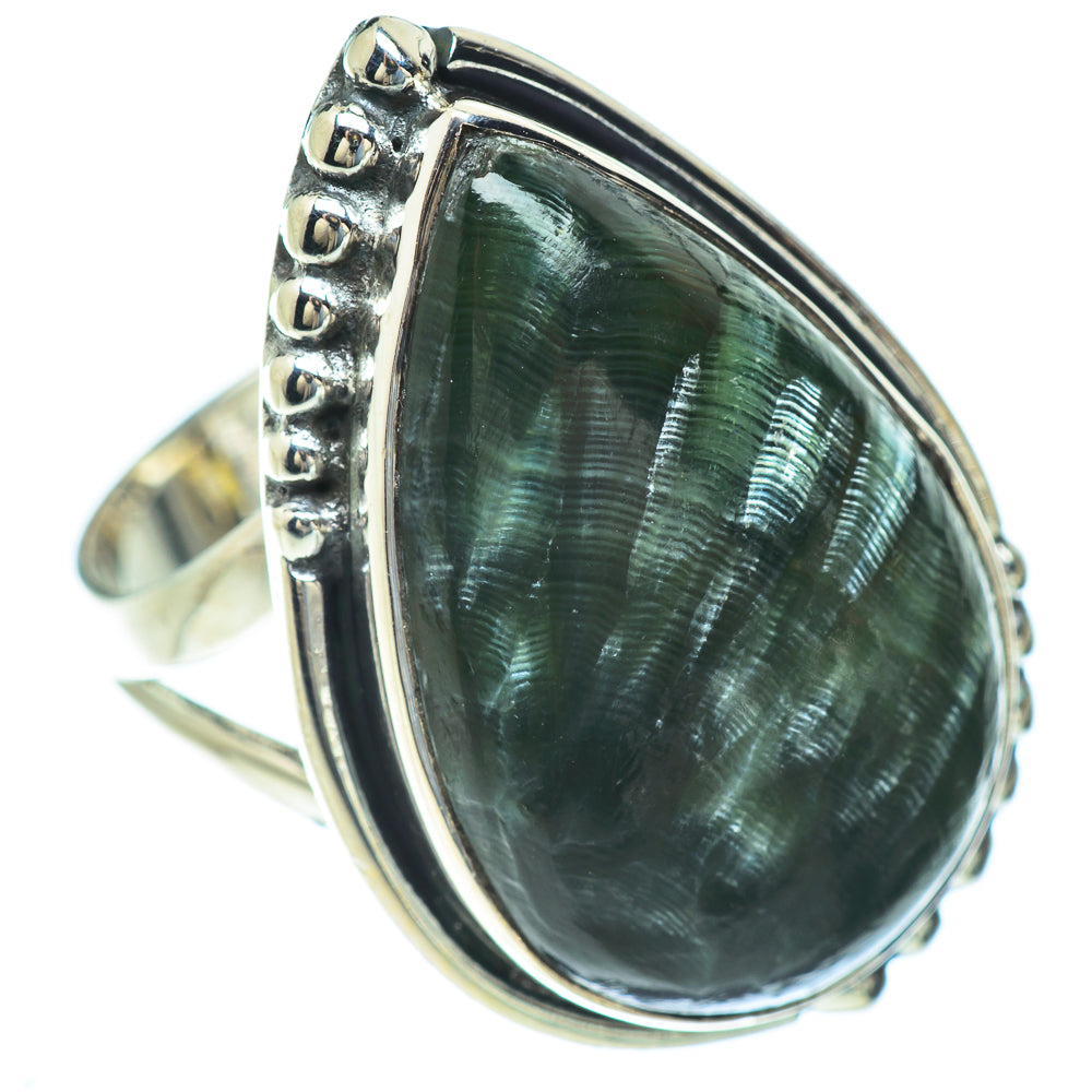 Seraphinite Rings handcrafted by Ana Silver Co - RING56712
