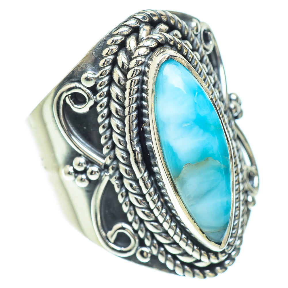 Larimar Rings handcrafted by Ana Silver Co - RING56739