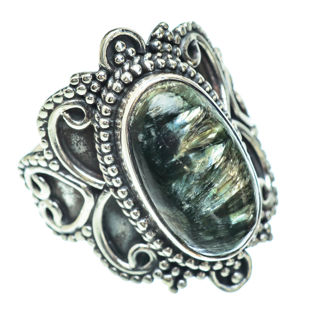 Seraphinite Rings handcrafted by Ana Silver Co - RING56744