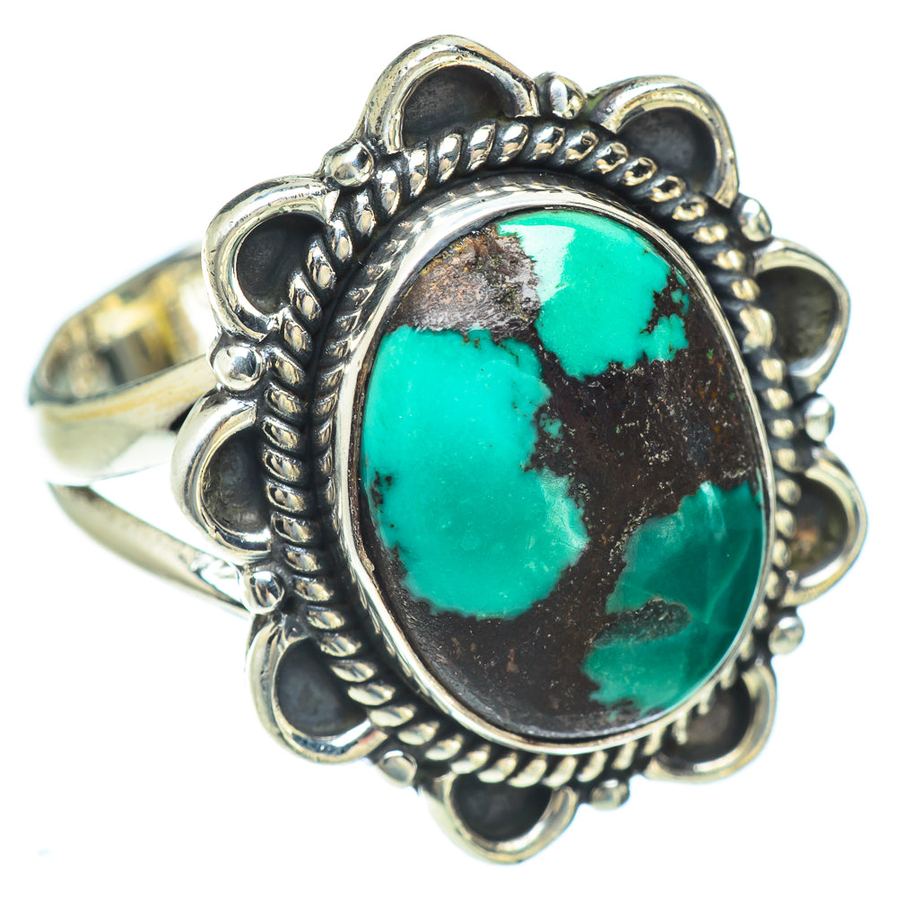 Tibetan Turquoise Rings handcrafted by Ana Silver Co - RING56745
