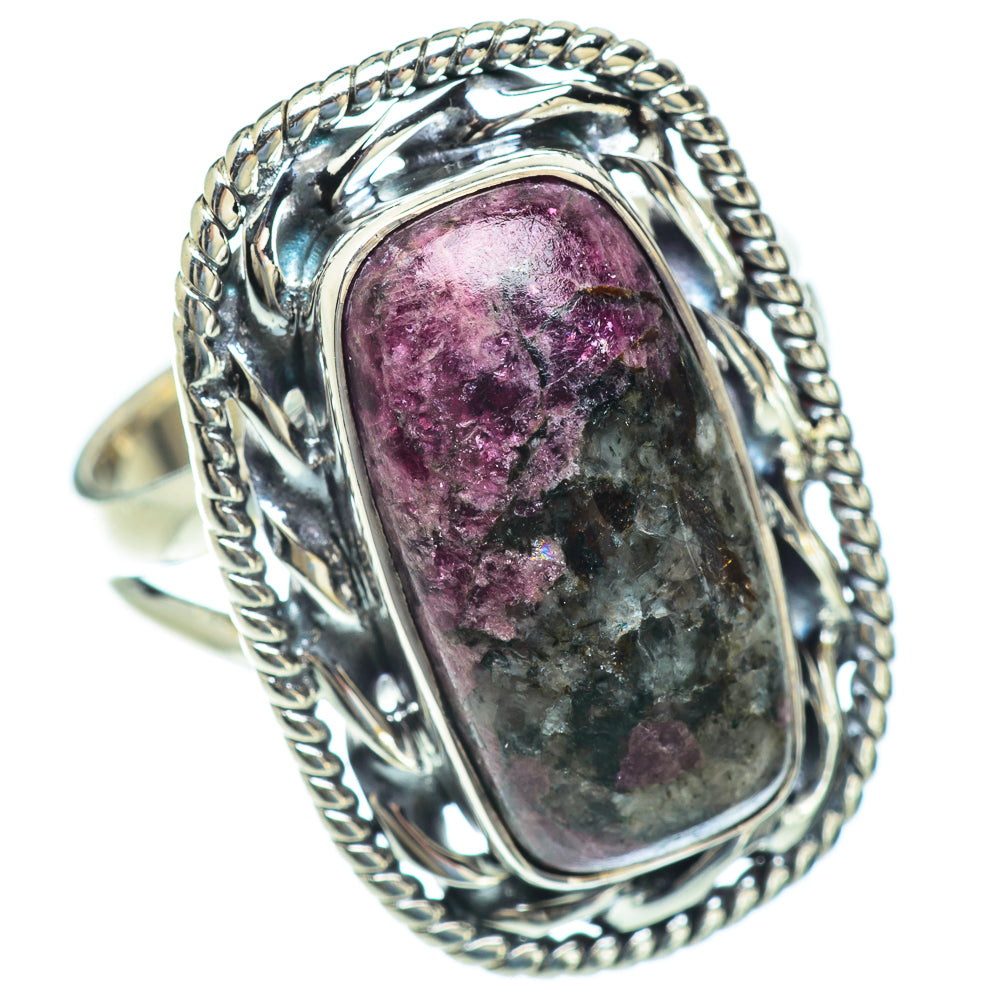Russian Eudialyte Rings handcrafted by Ana Silver Co - RING56783