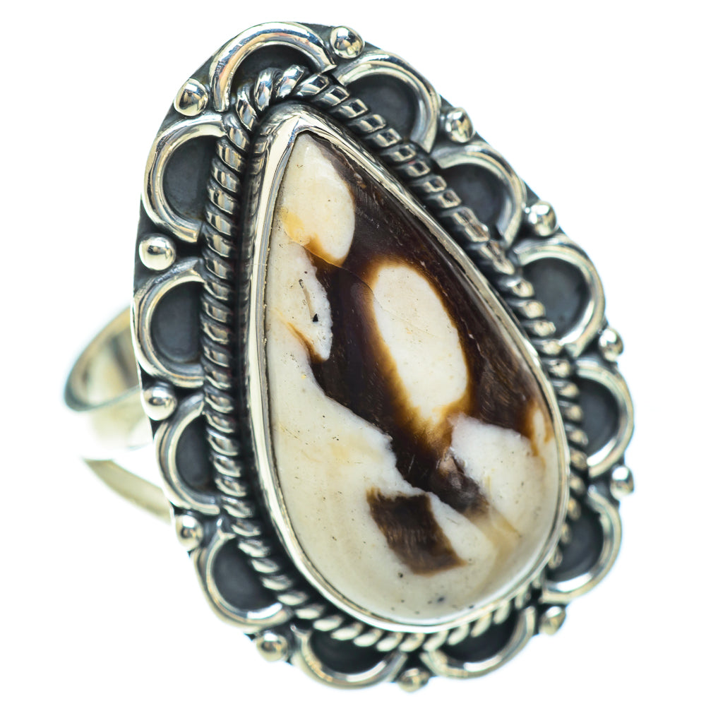 Peanut Wood Jasper Rings handcrafted by Ana Silver Co - RING56807