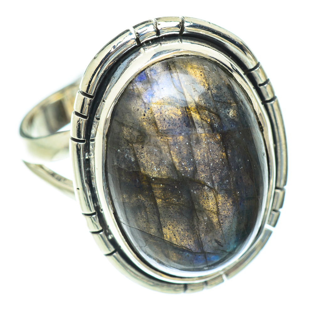Labradorite Rings handcrafted by Ana Silver Co - RING56821