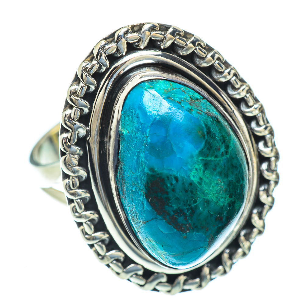 Chrysocolla Rings handcrafted by Ana Silver Co - RING56894