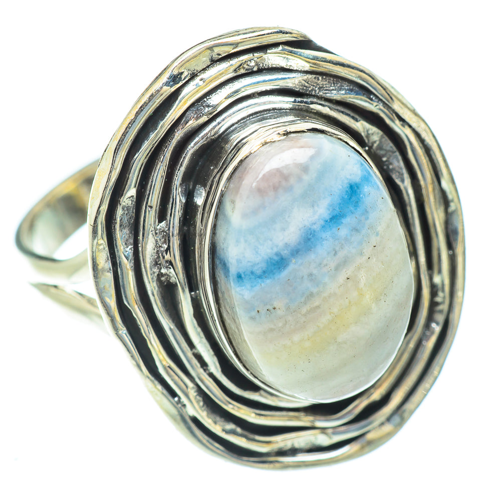 Blue Scheelite Rings handcrafted by Ana Silver Co - RING56932
