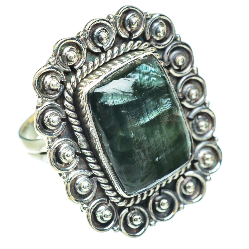 Seraphinite Rings handcrafted by Ana Silver Co - RING56980