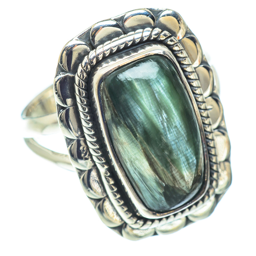 Seraphinite Rings handcrafted by Ana Silver Co - RING57064