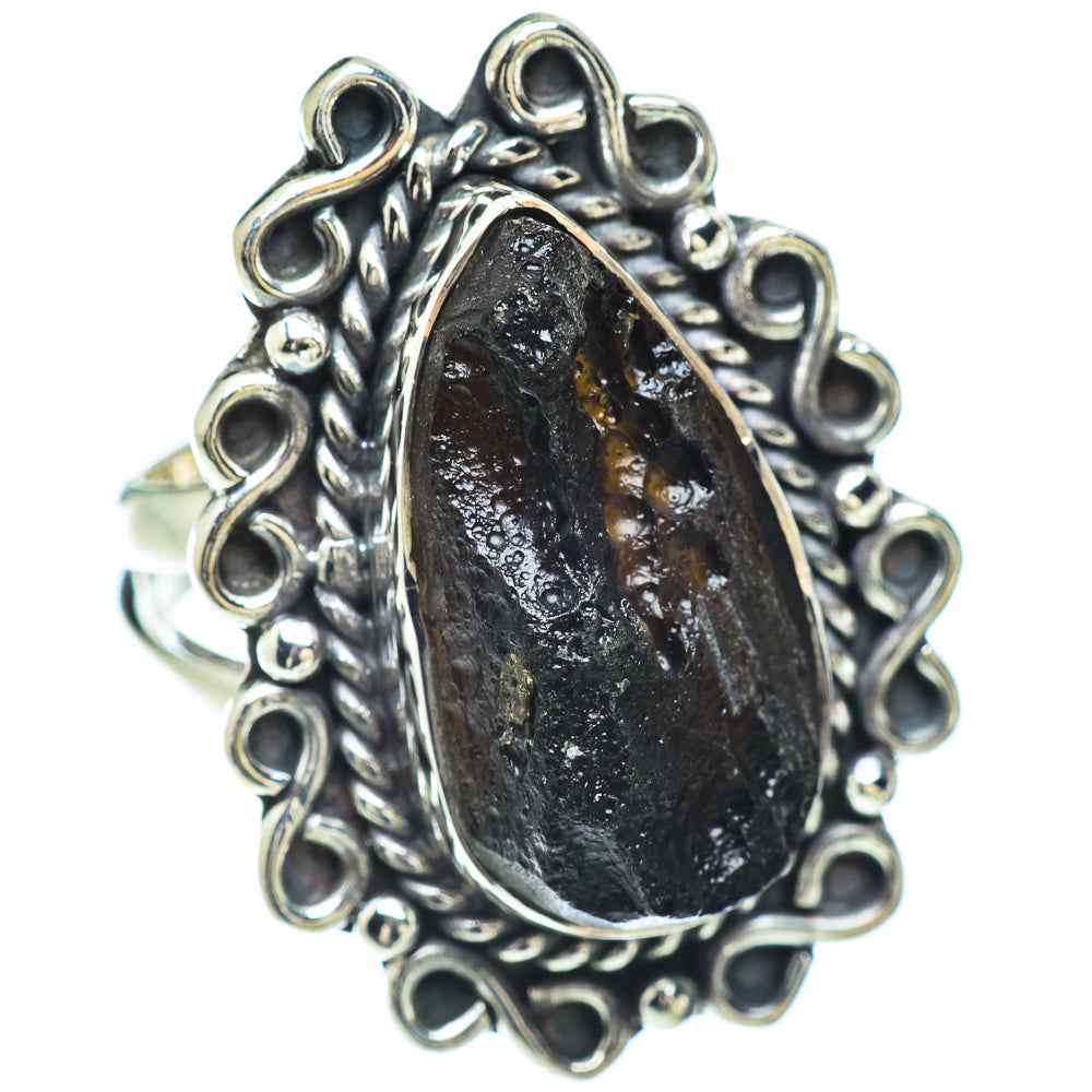 Tektite Rings handcrafted by Ana Silver Co - RING57152
