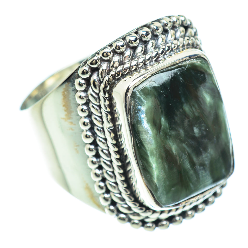 Seraphinite Rings handcrafted by Ana Silver Co - RING57190