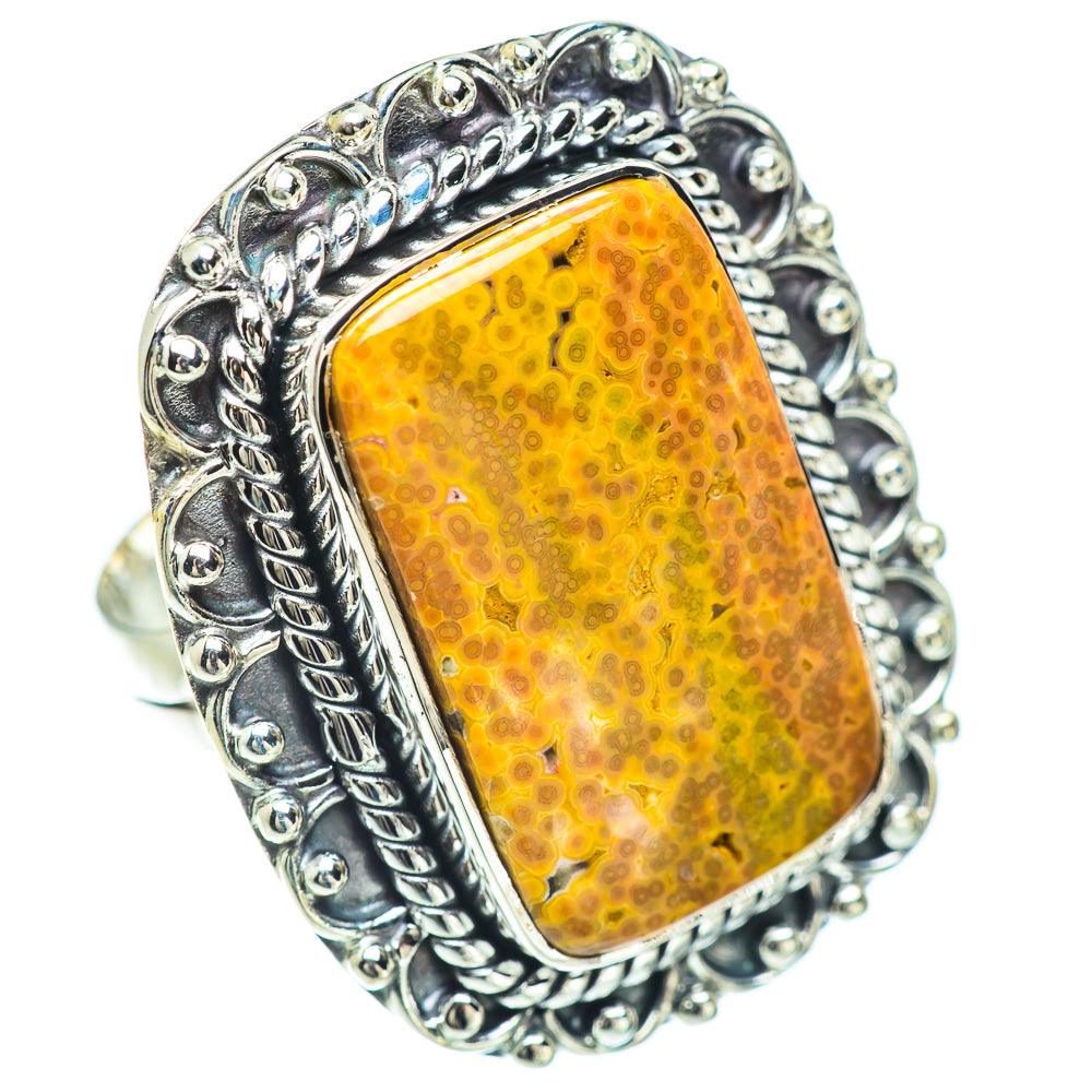 Ocean Jasper Rings handcrafted by Ana Silver Co - RING57248