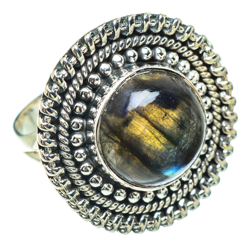 Labradorite Rings handcrafted by Ana Silver Co - RING57334