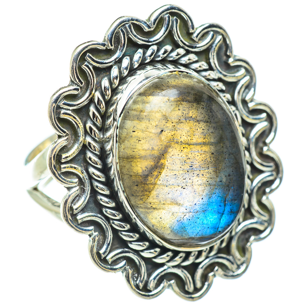 Labradorite Rings handcrafted by Ana Silver Co - RING57365