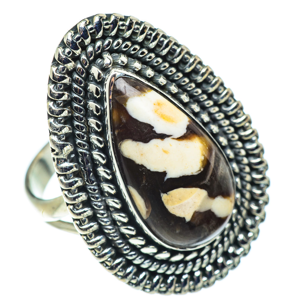 Peanut Wood Jasper Rings handcrafted by Ana Silver Co - RING57407