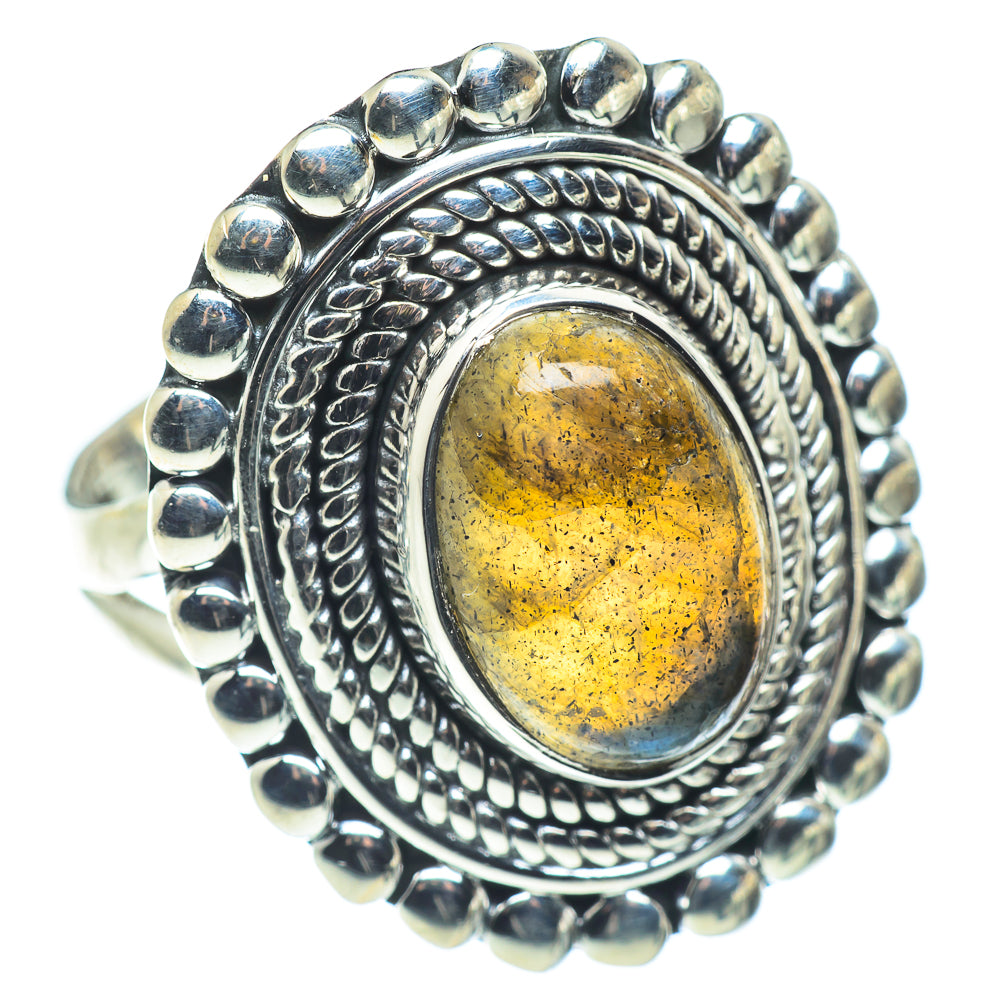 Labradorite Rings handcrafted by Ana Silver Co - RING57434