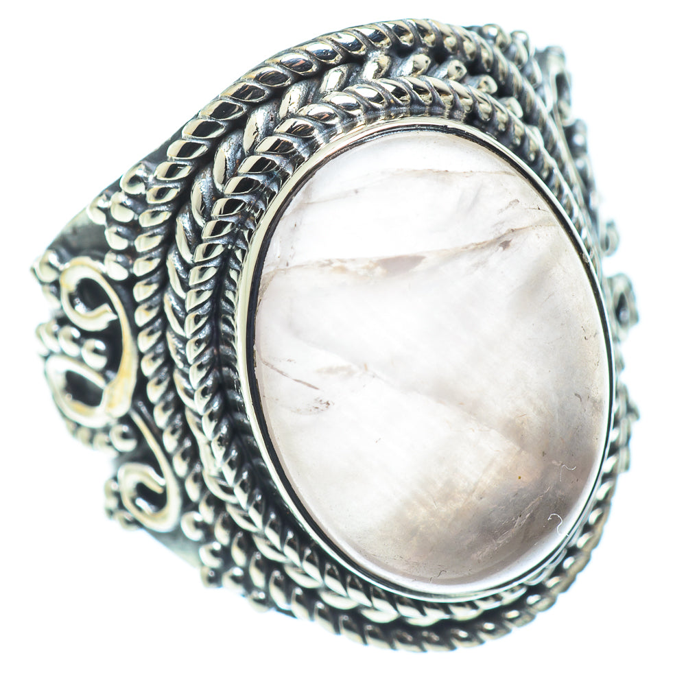 Rose Quartz Rings handcrafted by Ana Silver Co - RING57515