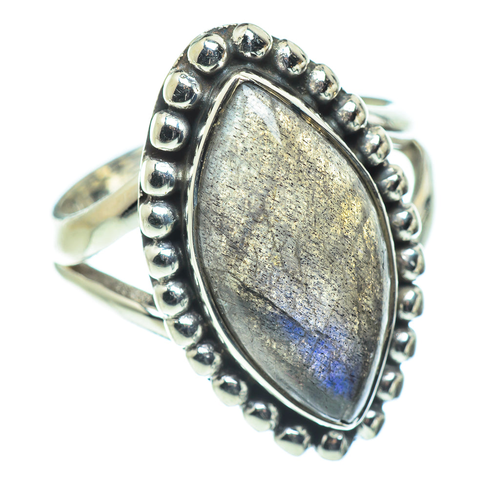 Labradorite Rings handcrafted by Ana Silver Co - RING57550