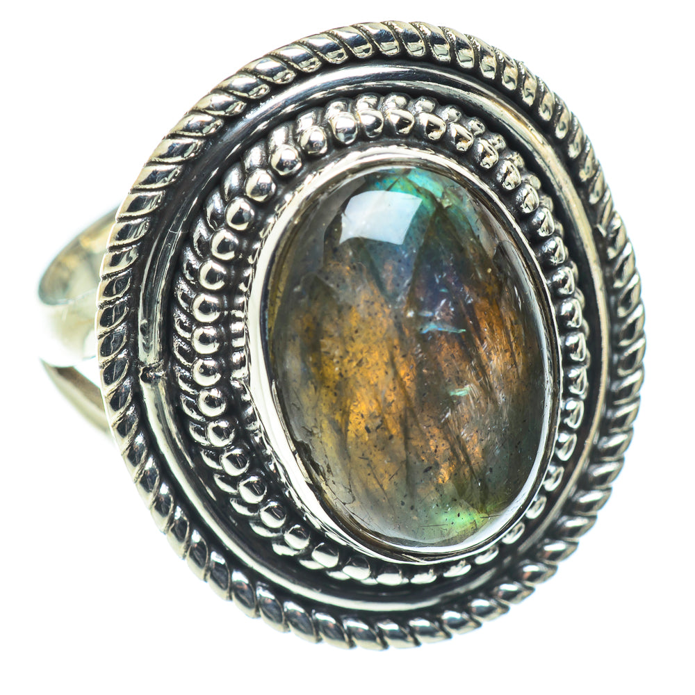 Labradorite Rings handcrafted by Ana Silver Co - RING57570