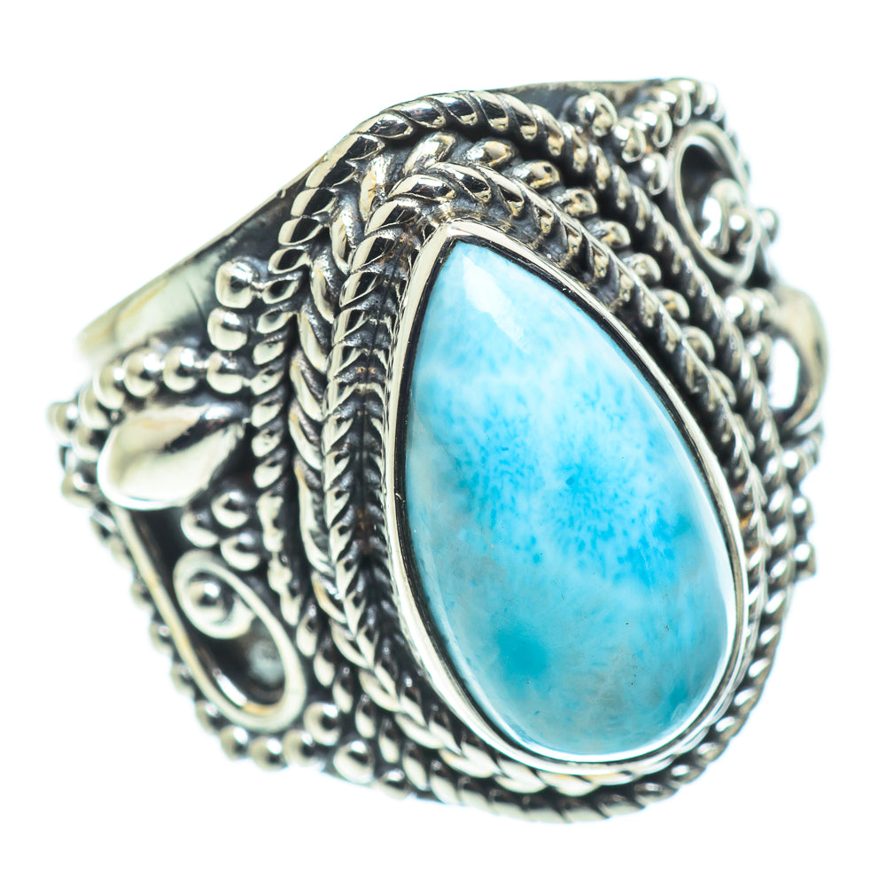 Larimar Rings handcrafted by Ana Silver Co - RING57640