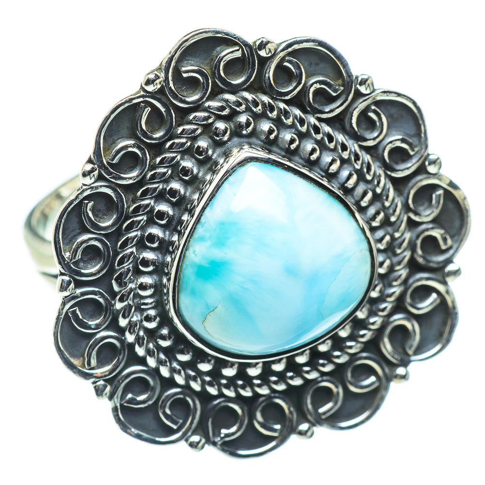 Larimar Rings handcrafted by Ana Silver Co - RING57652