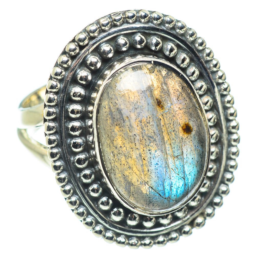 Labradorite Rings handcrafted by Ana Silver Co - RING57659