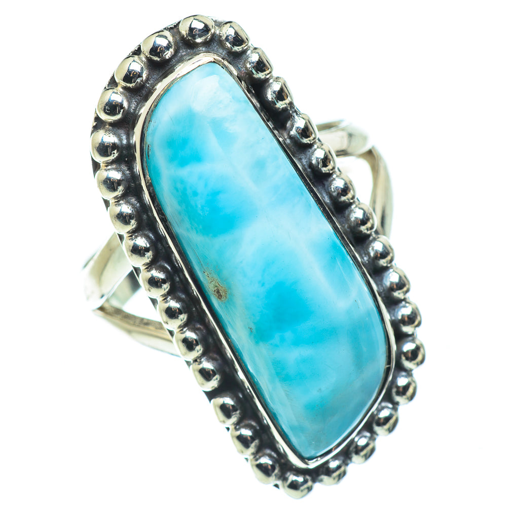 Larimar Rings handcrafted by Ana Silver Co - RING57711