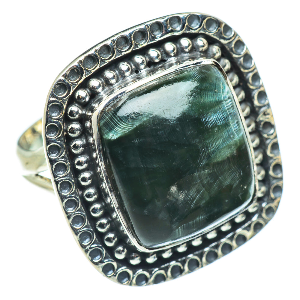 Seraphinite Rings handcrafted by Ana Silver Co - RING57714