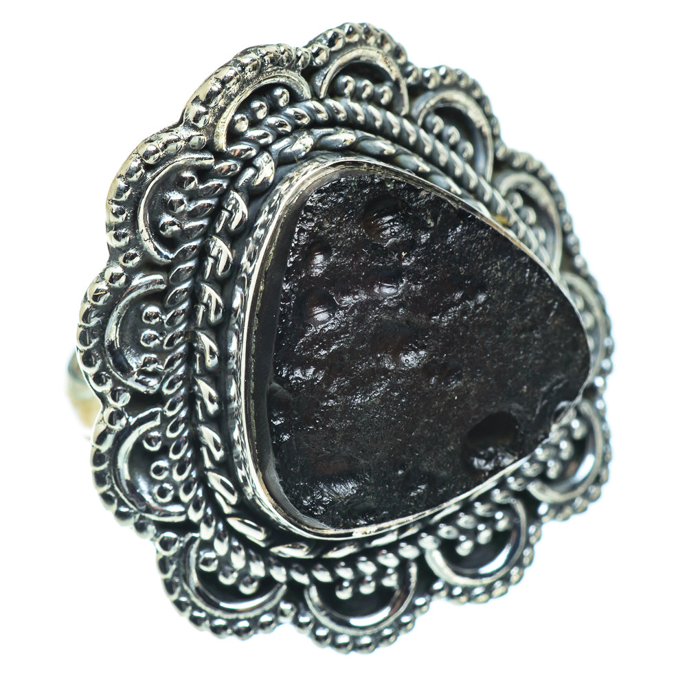 Tektite Rings handcrafted by Ana Silver Co - RING57747 - Photo 2